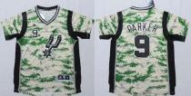 San Antonio Spurs -9 Tony Parker Camo Pride Stitched NBA Jersey