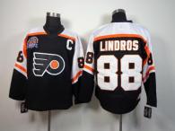 Philadelphia Flyers -88 Eric Lindros Black CCM Throwback Stitched NHL Jersey