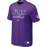 Tampa Bay Rays Purple Nike Short Sleeve Practice T-Shirt