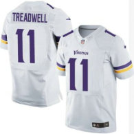 Nike Vikings -11 Laquon Treadwell White Stitched NFL Elite Jersey