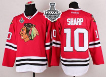Chicago Blackhawks -10 Patrick Sharp Red 2015 Stanley Cup Stitched NHL Jersey