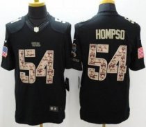 Nike Carolina Panthers -54 Shaq Thompson Black Stitched NFL Limited Salute to Service jersey