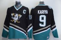 Anaheim Ducks -9 Paul Kariya Black CCM Throwback Stitched NHL Jersey