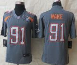 Nike Miami Dolphins #91 Cameron Wake Grey Pro Bowl Men‘s Stitched NFL Elite Team Irvin Jersey