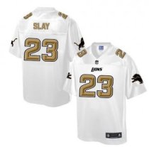Nike Detroit Lions -23 Darius Slay White NFL Pro Line Fashion Game Jersey