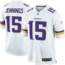 Nike Vikings -15 Greg Jennings White Stitched NFL Limited Jersey