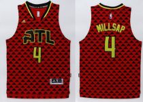 Atlanta Hawks -4 Paul Millsap Red Swingman Stitched NBA Jersey