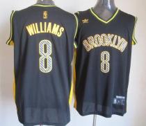 Brooklyn Nets -8 Deron Williams Black Electricity Fashion Stitched NBA Jersey