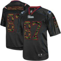 Nike New England Patriots -87 Rob Gronkowski Black NFL Elite Camo Fashion Jersey