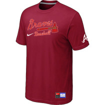 Atlanta Braves Red Nike Short Sleeve Practice T-Shirt