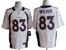 Nike Denver Broncos #83 Wes Welker White Men's Stitched NFL Elite Jersey