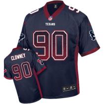 Nike Houston Texans #90 Jadeveon Clowney Navy Blue Team Color Men's Stitched NFL Elite Drift Fashion