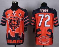 Nike Bears -72 William Perry Orange Men's Stitched NFL Elite Noble Fashion Jersey
