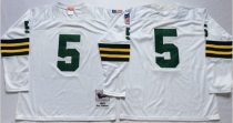 Mitchell And Ness 1961 Packers -5 Paul Hornung White Throwback Stitched NFL Jersey
