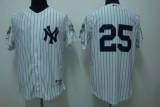 New York Yankees -25 Mark Teixeira Stitched White MLB Jersey