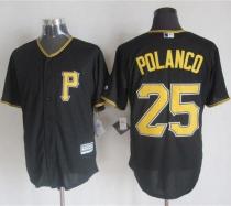 Pittsburgh Pirates #25 Gregory Polanco Black New Cool Base Stitched MLB Jersey