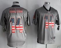 Nike Bengals -14 Andy Dalton Grey Men's Stitched NFL Elite USA Flag Fashion Jersey