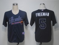 Atlanta Braves #5 Freddie Freeman Blue Cool Base Stitched MLB Jersey
