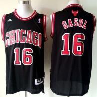 Chicago Bulls #16 Pau Gasol Black Revolution 30 Stitched Youth NBA Jersey