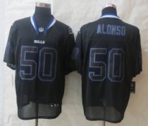 New Nike Buffalo Bills 50 Alonso Lights Out Black Elite Jersey