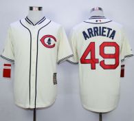 Chicago Cubs -49 Jake Arrieta Cream 1929 Turn Back The Clock Stitched MLB Jersey