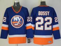 New York Islanders -22 Mike Bossy Baby Blue CCM Throwback Stitched NHL Jersey
