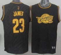 Cleveland Cavaliers -23 LeBron James Black Precious Metals Fashion Stitched NBA Jersey