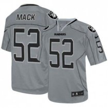Nike Oakland Raiders -52 Khalil Mack Lights Out Grey NFL Elite Jerseyv