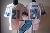 NEW Detroit Lions -21 Reggie Bush White NFL Elite Autographed Jersey