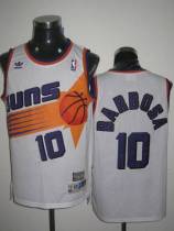Mitchell & Ness Phoenix Suns -10 BLeandro Barbosa Stitched White Throwback NBA Jersey