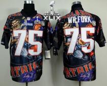 Nike New England Patriots -75 Vince Wilfork Team Color Super Bowl XLIX Mens Stitched NFL Elite Fanat