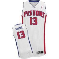 Revolution 30 Detroit Pistons -13 Gigi Datome White Stitched NBA Jersey