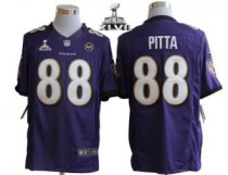 Nike Ravens -88 Dennis Pitta Purple Team Color Super Bowl XLVII Men Stitched NFL Limited Jersey