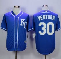 Kansas City Royals -30 Yordano Ventura Blue Alternate 2 New Cool Base Stitched MLB Jersey