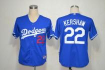 Los Angeles Dodgers -22 Clayton Kershaw Blue Cool Base Stitched MLB Jersey