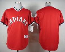 Cleveland Indians Blank Red 1974 Turn Back The Clock Stitched MLB Jersey