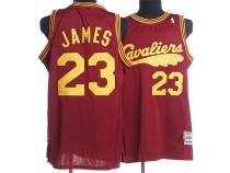 Mitchell and Ness Cleveland Cavaliers -23 LeBron James Red ThrowbackStitched NBA Jersey