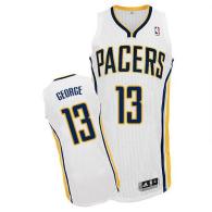 Revolution 30 Indiana Pacers -13 Paul George White Stitched NBA Jersey