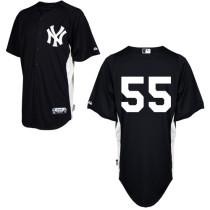 New York Yankees -55 Russell Martin Black Stitched MLB Jersey