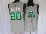 Boston Celtics -20 Ray Allen Stitched Grey 2010 Finals Commemorative NBA Jersey