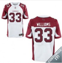 Nike Arizona Cardinals -33 Williams Jersey White Elite Road Jersey