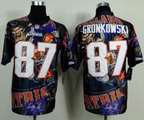 Nike New England Patriots -87 Rob Gronkowski Team Color Mens Stitched NFL Elite Fanatical Version Je