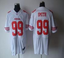 Nike San Francisco 49ers #99 Aldon Smith White Men‘s Stitched NFL Elite Jersey
