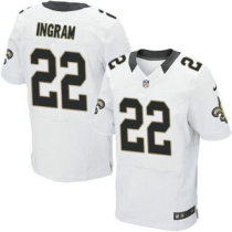 Nike New Orleans Saints -22 Mark Ingram White NFL Elite Jersey