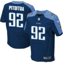 Nike Tennessee Titans -92 Ropati Pitoitua Navy Blue Alternate Stitched NFL Elite Jersey