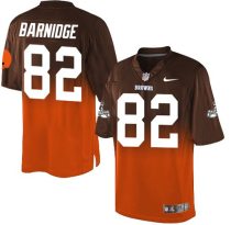 Nike Browns -82 Gary Barnidge Brown Orange Stitched NFL Elite Fadeaway Fashion Jersey