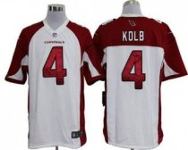 Nike Cardinals -4 Kevin Kolb White Men's Stitched NFL Game Jersey