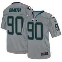 Nike Philadelphia Eagles #90 Marcus Smith Lights Out Grey Men's Stitched NFL Elite Jersey