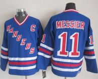 New York Rangers -11 Mark Messier Blue CCM Heroes of Hockey Alumni Stitched NHL Jersey
