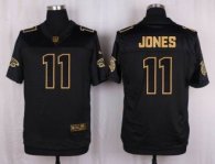 Nike Atlanta Falcons 11 Julio Jones Black Stitched NFL Elite Pro Line Gold Collection Jersey